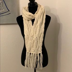 Cream scarf